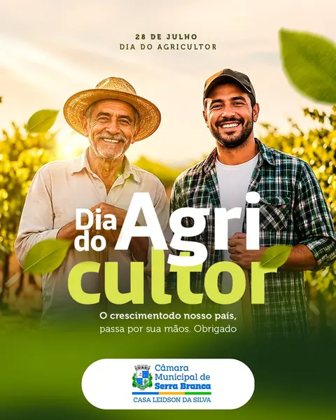 🌱 28 de Julho | Dia do Agricultor