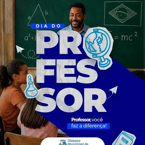 📚💙 15 de outubro — Dia do Professor!