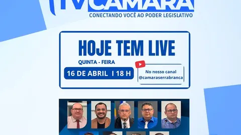 Câmara de Serra Branca transmite sessão ordinária ao vivo hoje