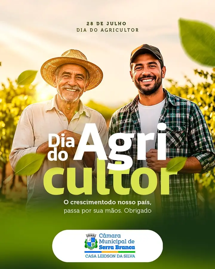 Câmara de Serra Branca homenageia agricultores em 28 de julho