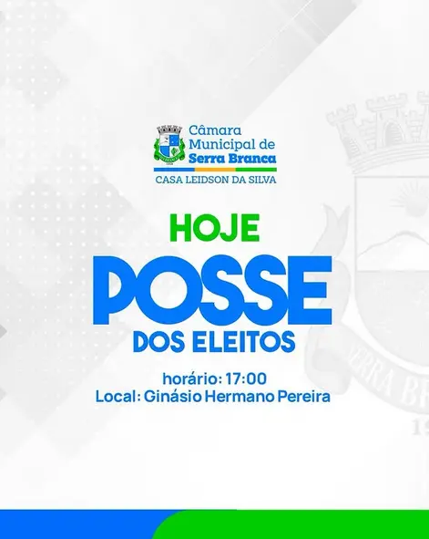 Posse dos Eleitos Será Realizada Nesta Quarta-feira (01) no Ginásio Hermano Pereira