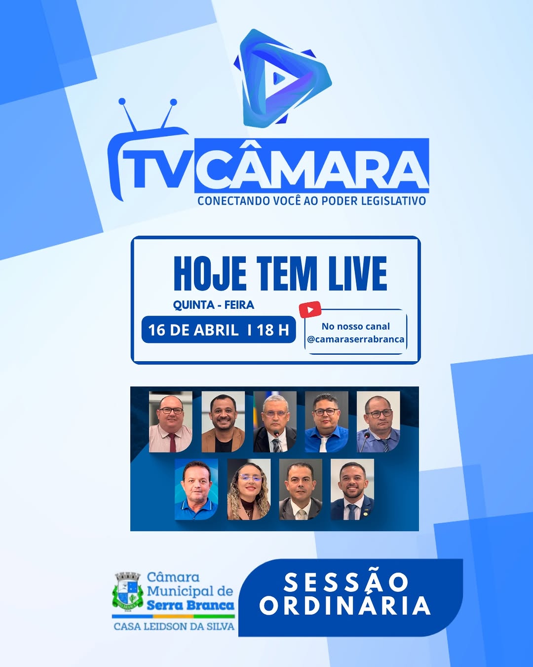 Hoje tem sessão!