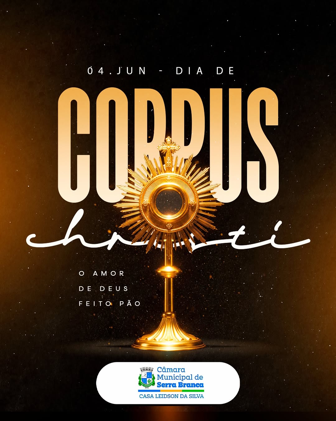 Hoje celebramos Corpus Christi, uma data de fé, devoção e gratidão, que nos convida a r...